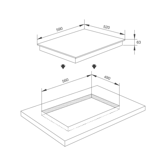 Bếp Từ 4 Vùng Nấu Malloca MI 594 LINEAR