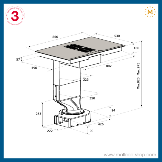 Bếp Từ Malloca HIH-864