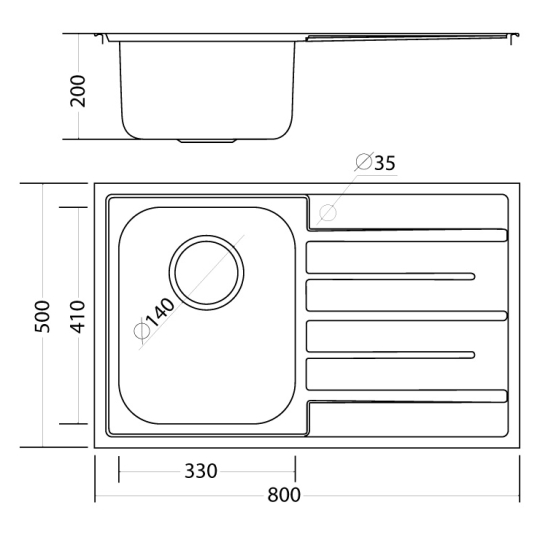 Chậu Rửa Chén Malloca MS 1017