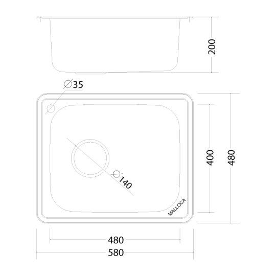 Chậu Rửa Chén Malloca MS-1023