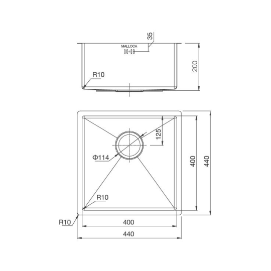 Chậu Rửa Chén Malloca MS 1044 NEW