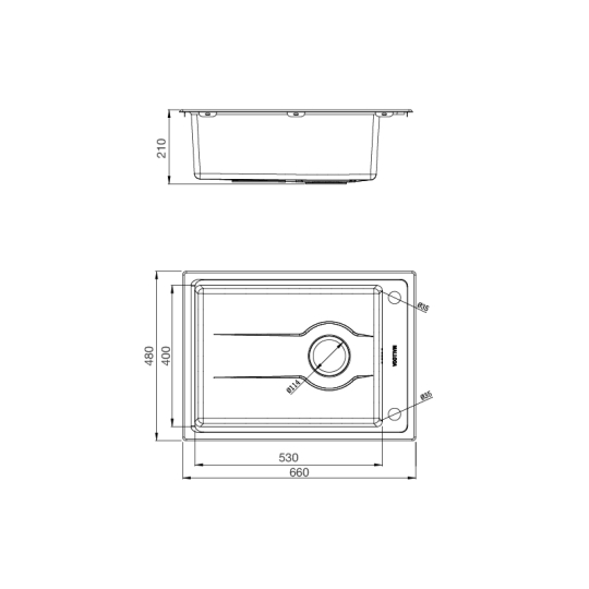 Chậu Rửa Malloca MS 5066W 4