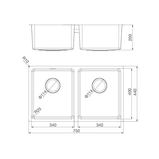 Chậu Rửa Malloca MS 6075
