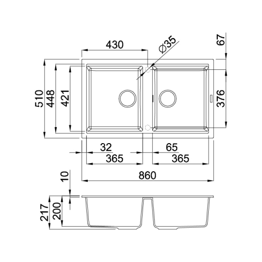 Chậu Rửa Malloca NERO K-45040