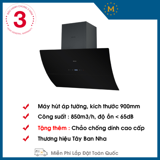 Máy Hút Mùi Malloca MC 9039B