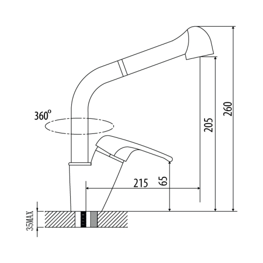 Vòi Rửa Chén Malloca K119T4