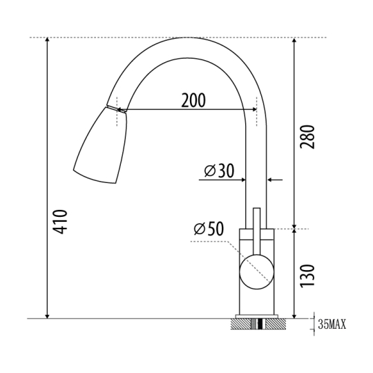 Vòi Rửa Chén Malloca K131-BN