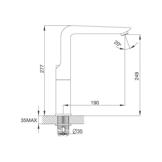 Vòi Rửa Chén Malloca K289C