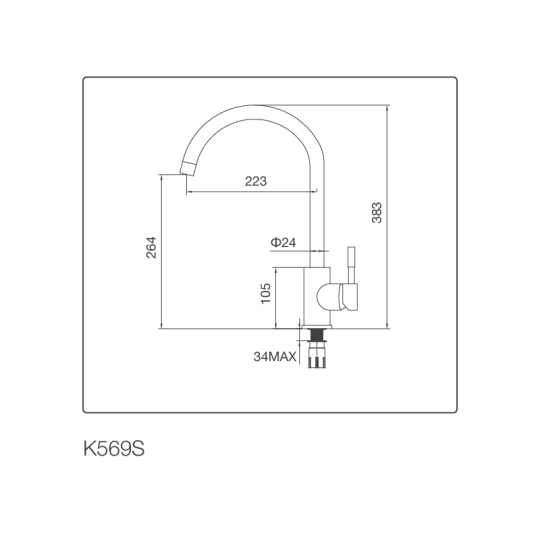 Vòi Rửa Chén Malloca K569-S NEW