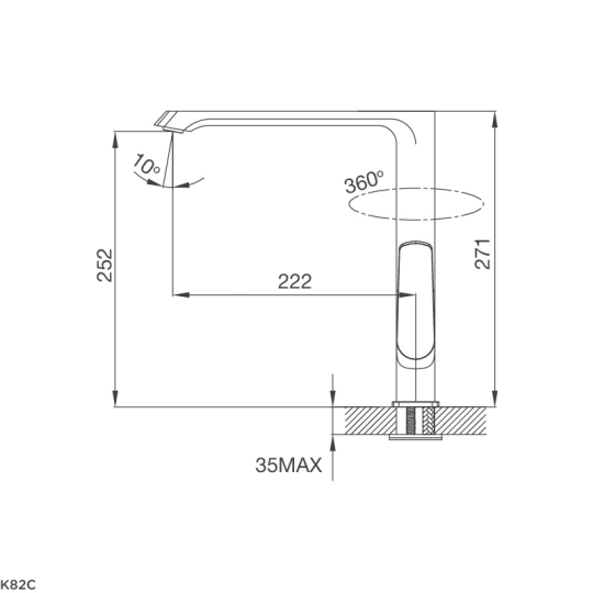 Vòi Rửa Malloca K82C